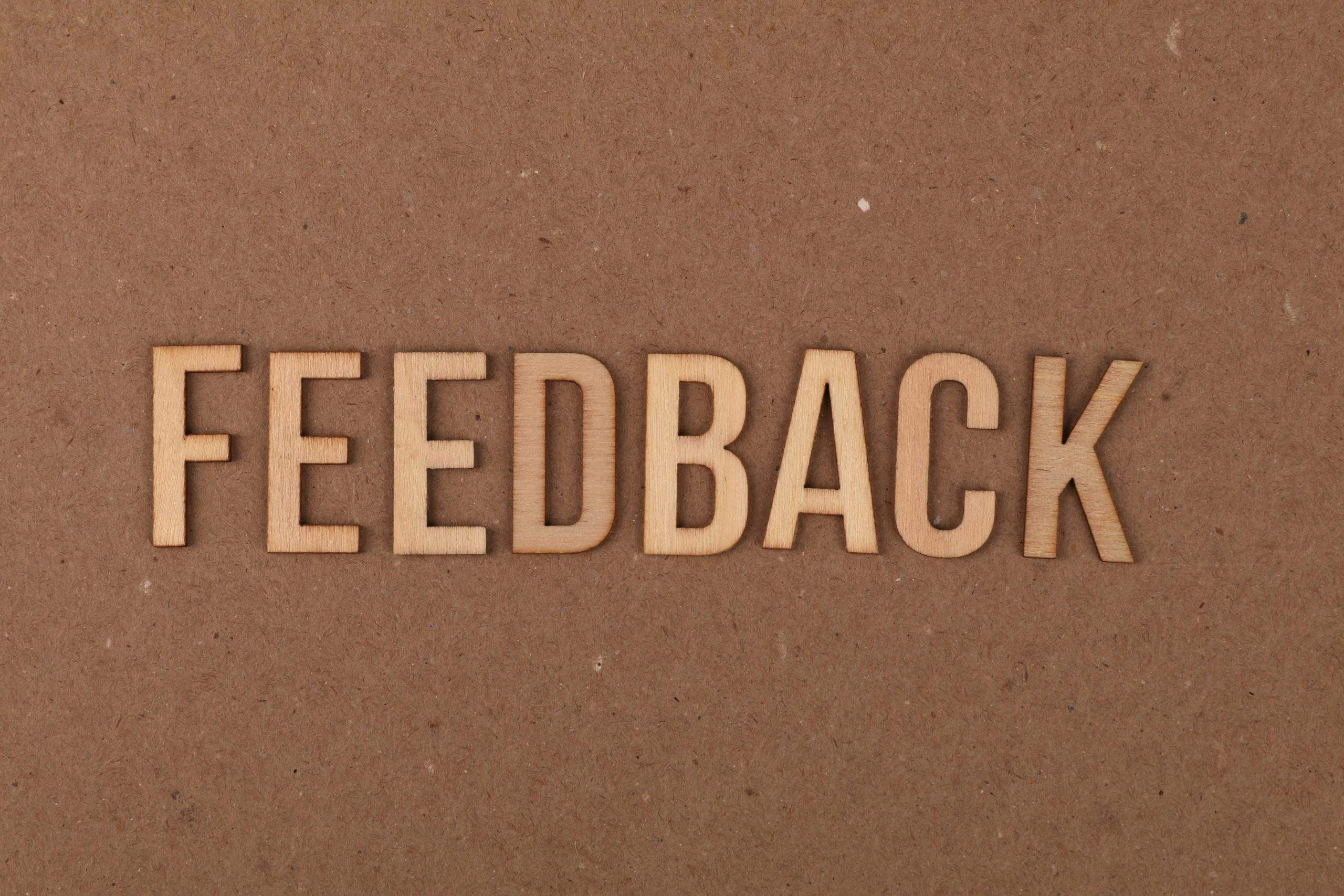 Person receiving feedback for personal development and growth