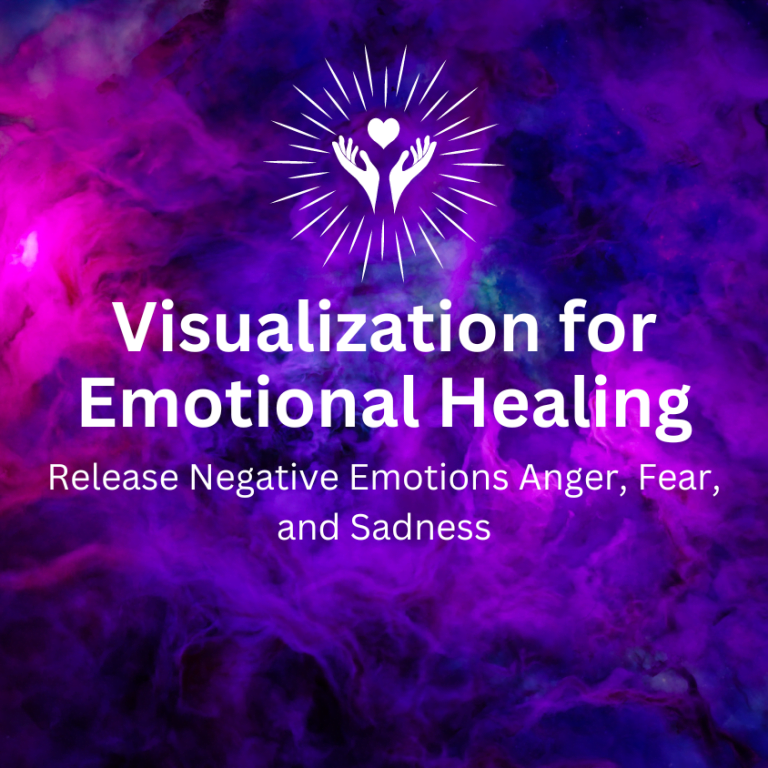 A serene visual representation of emotional healing, releasing negative emotions like anger, fear, and sadness to promote personal peace and growth.