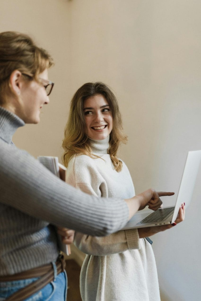 Employees sharing appreciation in an office setting.