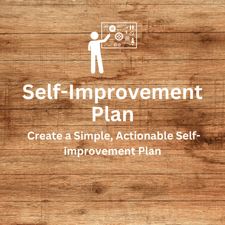 Person reflecting and writing a self-improvement plan for personal growth