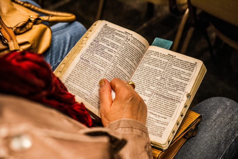 King David praying, reflecting on struggles with depression.