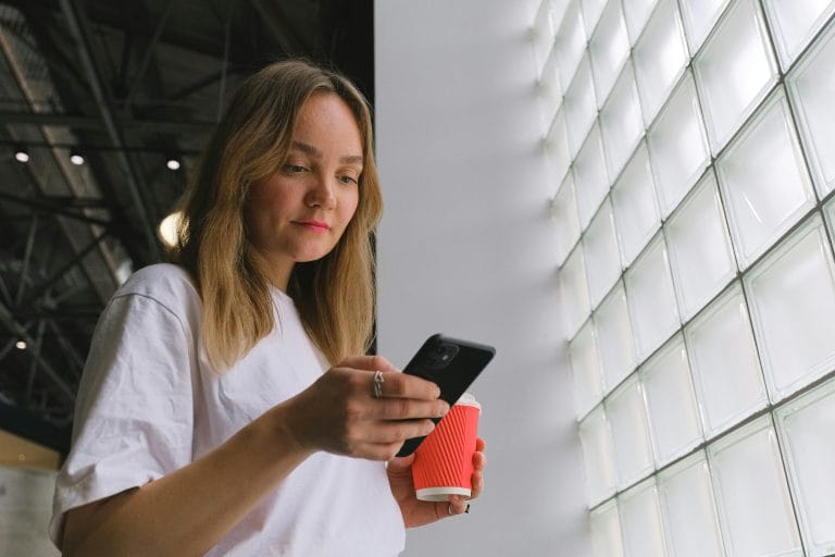 A person using distress tolerance techniques to stay calm during stressful situations.